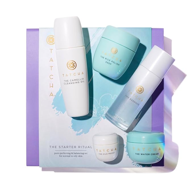 Tatcha The Starter Ritual Set - Pore-Refining & Clarifying Set | 2 Week Introductory Set | $92 Value-Velvo Beauty