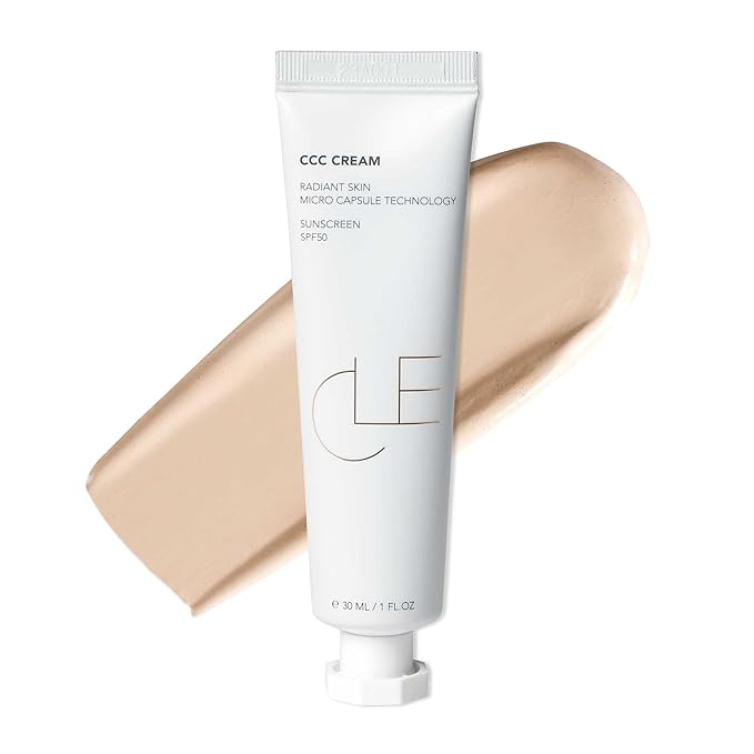 CLE Cosmetics CCC Cream (Neutral Fair 101 / SPF 50) - Color Correcting CC Cream with Sunscreen - Lightweight, Hydrating, Light to Medium Coverage Foundation - BB & CC Cream Hybrid - 1 fl oz-Velvo Beauty