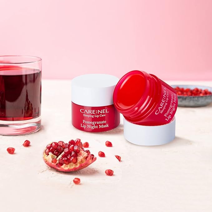 Lip Sleeping Mask Pomegranate 5g (3 Set) - Korean Beauty lips all day long, Lip gloss-Velvo Beauty