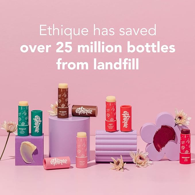 Ethique Sugarplum Nourishing Tinted Lip Balm - Plastic-Free, Vegan, Cruelty-Free, Eco-Friendly, 0.32 oz (Pack of 1)-Velvo Beauty