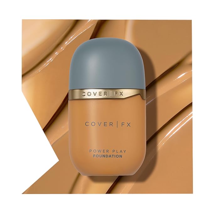 Cover FX Power Play Foundation - Shade T3 - Buildable Full Coverage - Waterproof Sweat-Proof Transfer-Proof - Natural Matte Finish - All Skin Types-Velvo Beauty