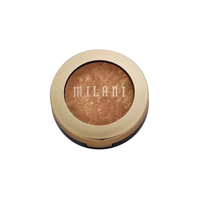 Milani Bronzer Powder - Baked Bronzer Made in Italy, Bronzing Shimmer Highlighter Makeup for Contour -Dolce-Velvo Beauty
