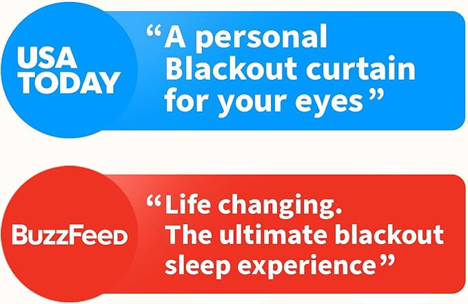 Nidra Contoured Sleep Mask for Side Sleepers – Zero Pressure Fit, Light Blocking Eye Shade for Sleeping & Travel – Blue, Standard Size-Velvo Beauty