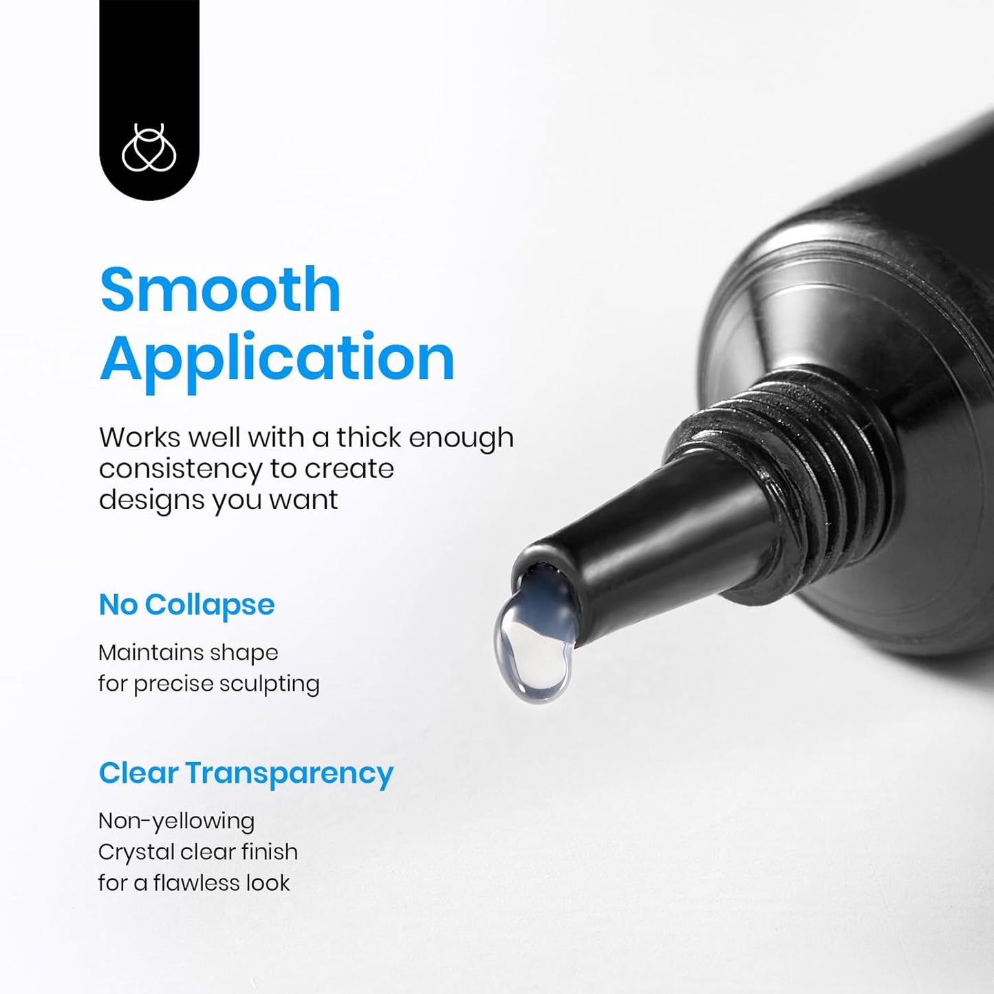 Beetles Sculpting Gel 3D Gel for Nail Art - 6 Colors No Wipe Nail Polish Rhinestone Nail Art Glue for Drawing Molding Sculpture Jewelry Decoration Manicure DIY Design-Velvo Beauty