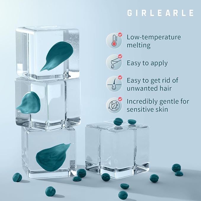 Hard Wax, Jasmine Infused Wax Beans for Sensitive Skin, 1lb, Wax for Hair Removal, Bikini, Legs, Eyebrow, Facial, Full Body Waxing for Women and Men-Velvo Beauty