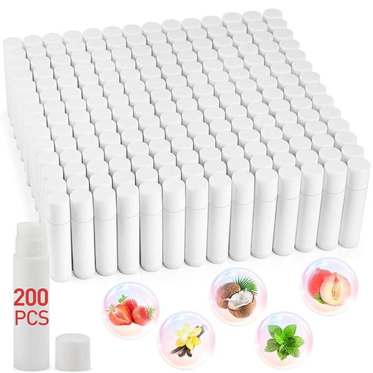 DMSKY Lip Balm Bulk Unlabeled 200 Pack, Natural Ingredients Vitamin E Shea Butter, Custom Chapstick Bulk For Party Favors & Wedding Favors-Velvo Beauty
