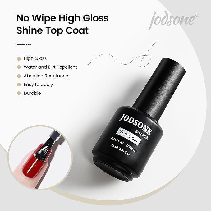 JODSONE 15ml Nail Glue Gel for Nail Tips Long Lasting Extension Glue for Clear Nail Tips Base Coat Top Coat All Need Lamp Cured-Velvo Beauty