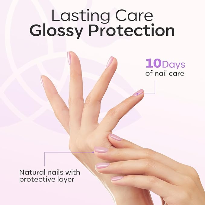 modelones Nail Strengthener Jelly Purple Nail Repair for Damaged Nails Strengthening Polish 15ml Nail Growth and Strengthener Natural Concealer Foundation Nail Care Gifts for Women-Velvo Beauty