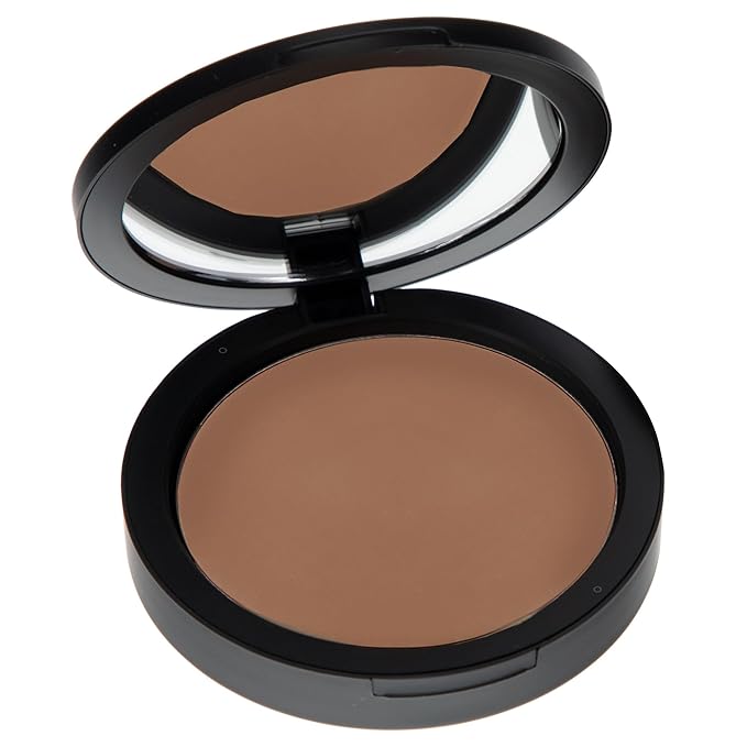 Mineral Dual Powder in Puddin' (Dark) | 4-in-1 Pressed Mineral Foundation with SPF 15 for Flawless Glow & Soft Looking Skin | Oil Free, Talc Free, Gluten Free | 0.45 Oz | by Mommy Makeup-Velvo Beauty