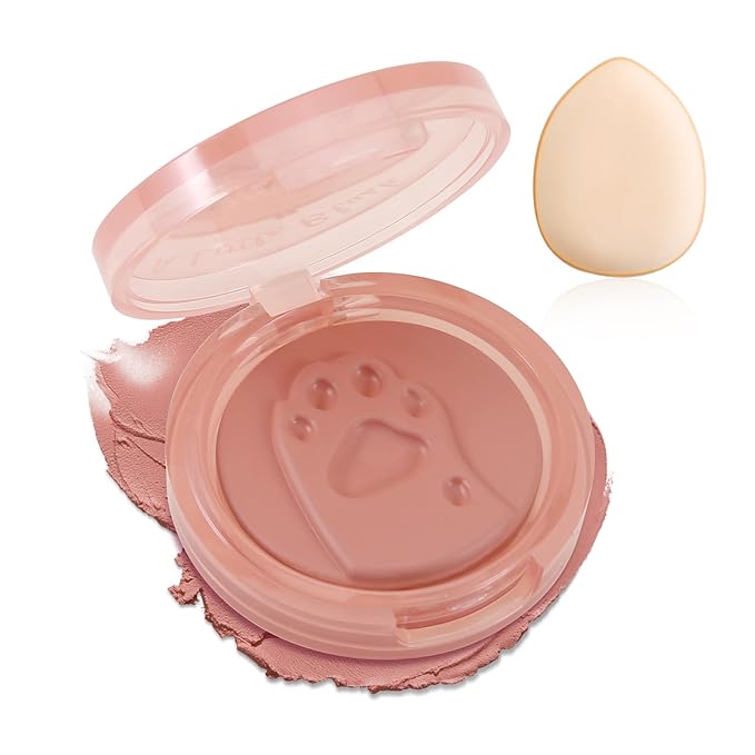 Boobeen Matte Blush Palette for Cheek, Pink Blush Cream, High Pigment Blush, Blendable Face Blusher for Confident Natural Makeup-Velvo Beauty