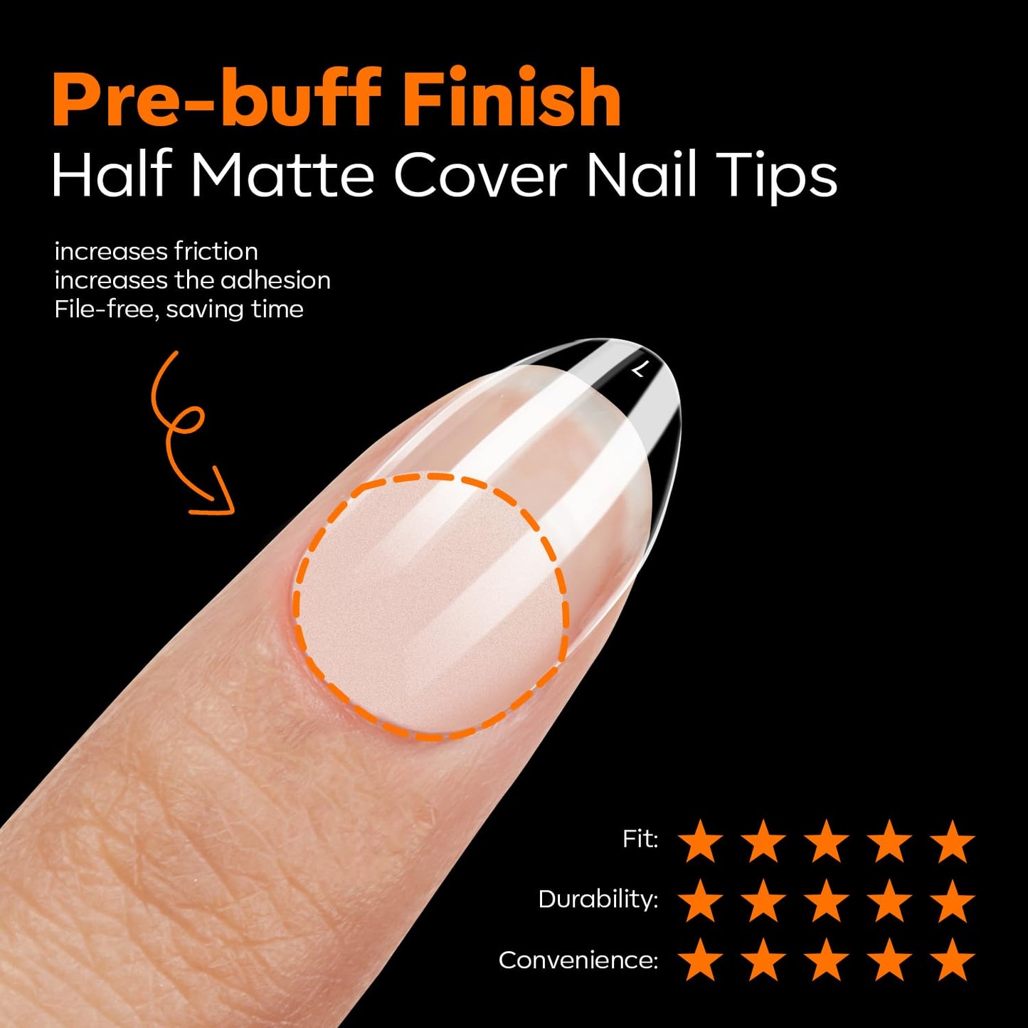 modelones Extra Short Almond Nail Tips, Pre-shaped Tips x Gel Soft Fake Nails False Acrylic Clear Full Cover Press on Extension Kit x Gel Manicure DIY at Home 216PCS 12Sizes-Velvo Beauty
