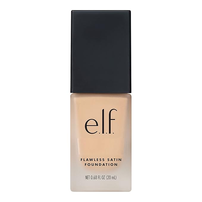 e.l.f. Flawless Finish Foundation, Lightweight & Medium Coverage, Semi-Matte Finish, Light Ivory, 0.68 Fl Oz (20mL)-Velvo Beauty