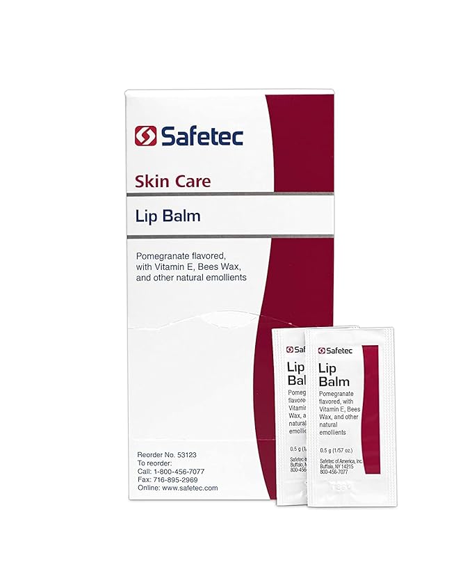 Safetec Lip Balm 53123 Pomegranate Flavored, One color, 144 Count-Velvo Beauty