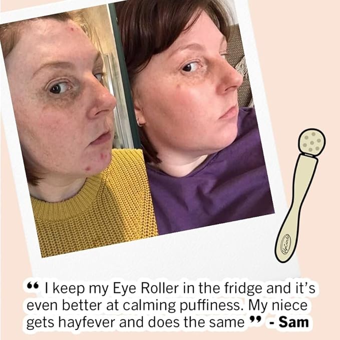 UpCircle Eye Roller 1pc – Metal + Plastic-Free – For Dark Circles + Puffy Eyes – With Cooling Effect to Boost Circulation For Healthy Glow – Sustainable + Unisex-Velvo Beauty