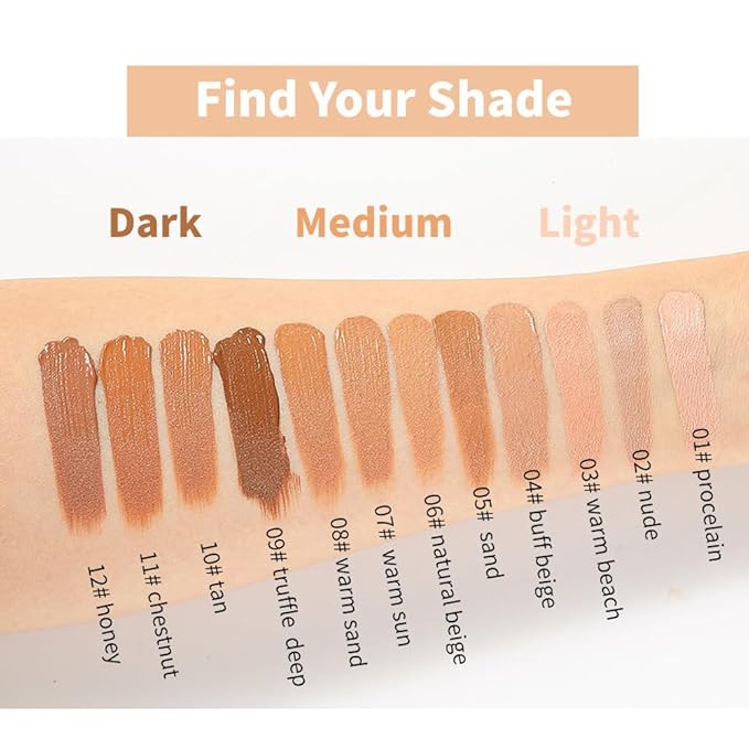 Flawless Matte Liquid Foundation Makeup, Vegan & Cruelty-Free, Liquid Oil-Free Foundation Face Makeup for Combination & Oily Skin, Longwear Medium-Full Coverage (04, 30ml)-Velvo Beauty