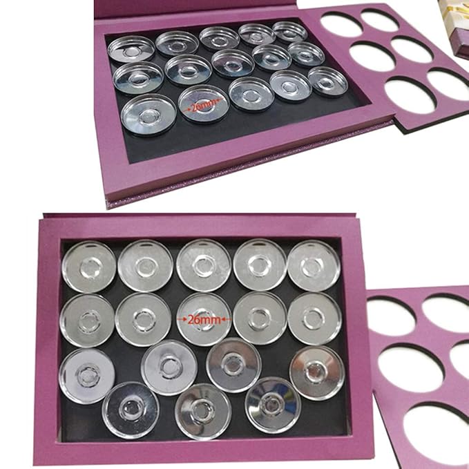 Medium-Sized Magnetic Makeup Palette with Diamond-Shaped Transparent Window-Velvo Beauty