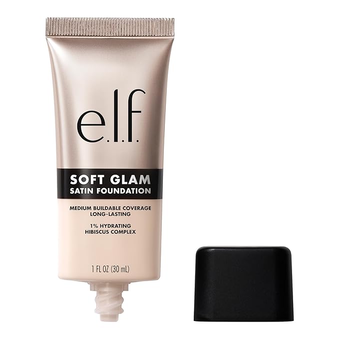 e.l.f. Soft Glam Foundation, Medium Coverage, Long-Lasting & Buildable Foundation For A Smooth, Satin Finish, Vegan & Cruelty-Free, 10 Fair Cool-Velvo Beauty