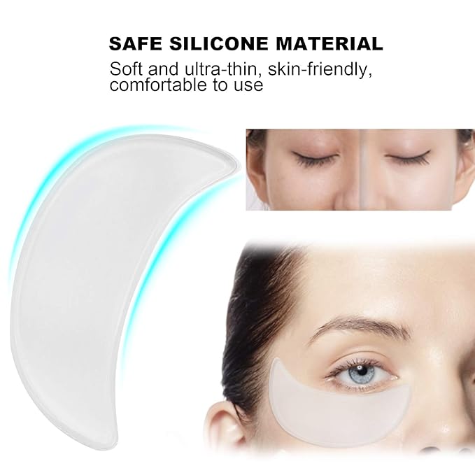 2Pcs Anti‑Wrinkle Face Eye Patch, Reusable Silicone Eye Pad Sticker for Face Caring-Velvo Beauty
