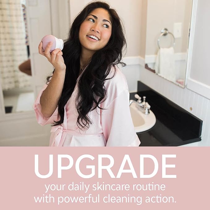 TAO Clean Ona Diamond Orbital Facial Brush and Cleansing Station – Suave Mauve – Electric Face Cleansing Brush with Ergonomic Handle, Dual Speed Settings-Velvo Beauty