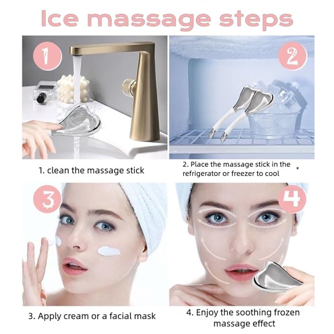 Ice Globes for Face & Eyes, Unbreakable Stainless Steel Cryo Massagers for Skincare Routines, Multifunctional Cold Roller Cooling Globes for Puffiness, Sagging Skin, Fine Lines, and Facial Relaxation-Velvo Beauty