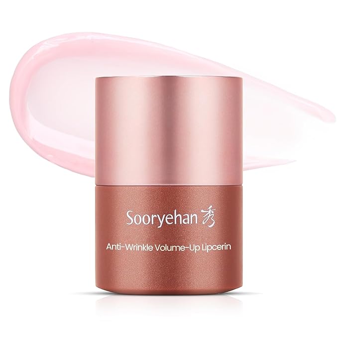 Sooryehan Tinted Lipcerin Lip Balm (0.5fl oz) - Age-Defying, Plumping, Hydrating, Nourishing Lip Care for Dry, Chapped Lips. Korean Skin Care. Peptides, Collagen, Shea Butter, Plant-Based Squalane.-Velvo Beauty