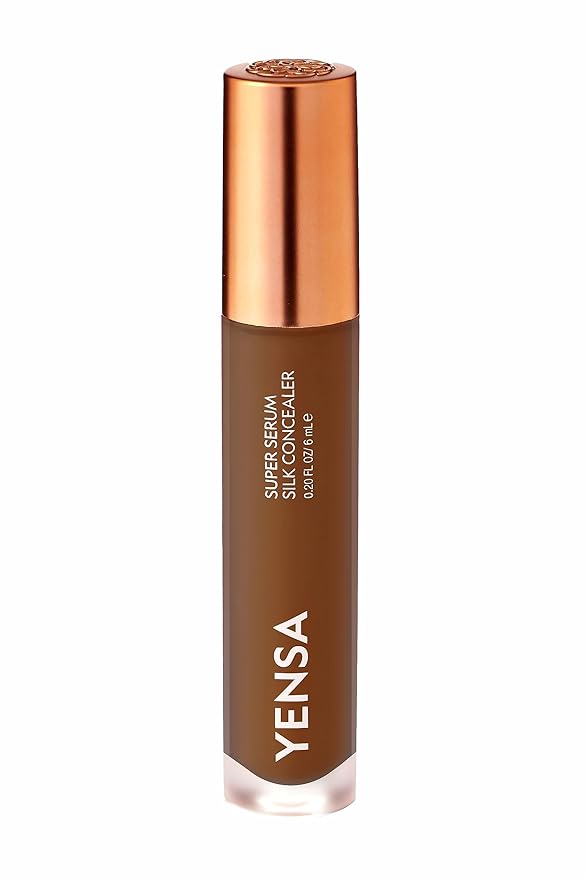 YENSA Super Serum Silk Concealer - Age-Defying Asian Skincare, Natural Superfood Ingredients Cover Imperfections, Boost Collagen (Deep 2) - .20 fl oz-Velvo Beauty