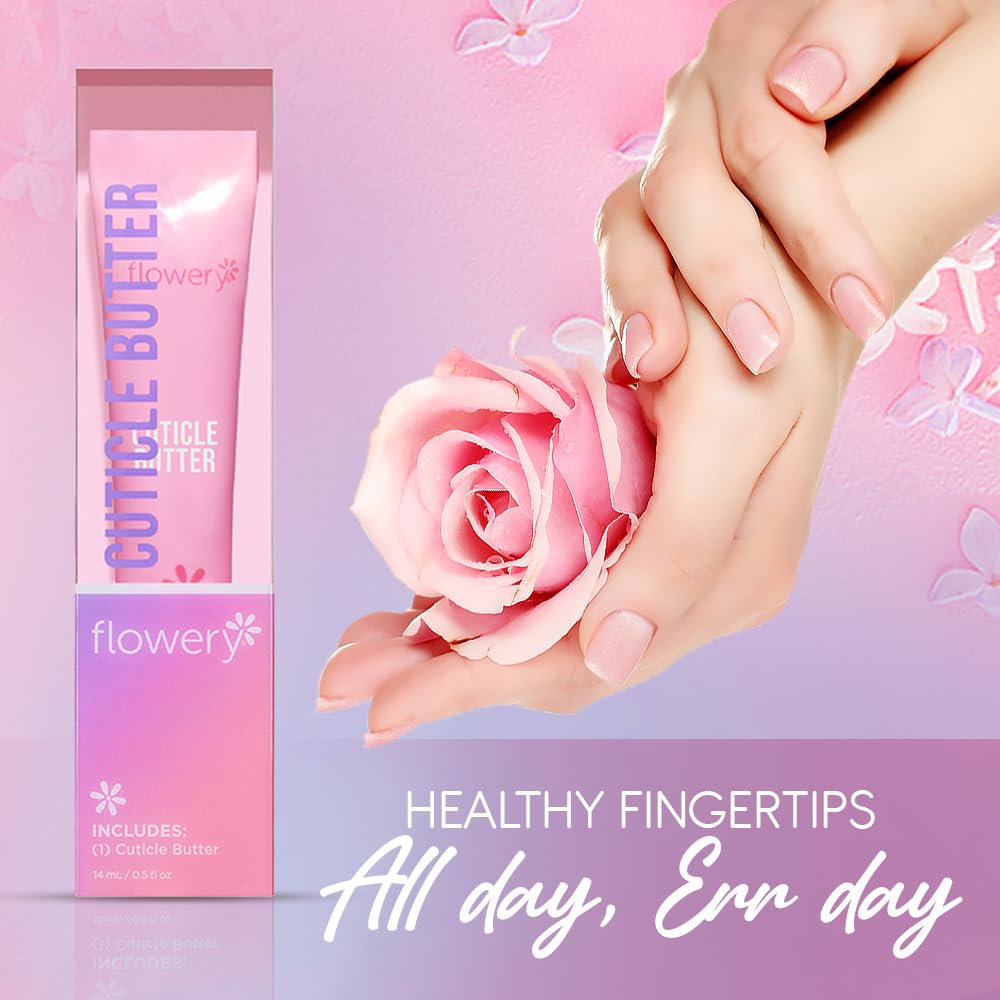 Flowery Cuticle Butter, Nourishing Nail Care Wonder, 14ml-Velvo Beauty