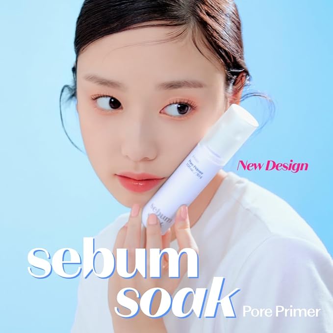 ETUDE Sebum Soak Pore Primer 30ml (23AD) | Long-Lasting Makeup Base with Sebum Control Effect and Matte Finish | Great Pore Coverage | Kbeauty-Velvo Beauty