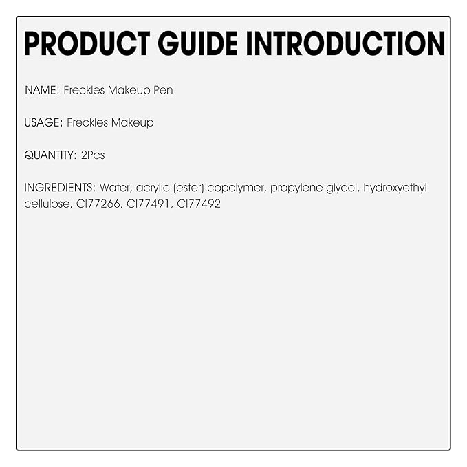 2 Pcs Freckle Pen Set, Natural Lifelike Fake Freckles Makeup Pen Magic Brown Color Freckles Makeup Tool Long-Lasting Waterproof Dot Spot Pen for Effortless Sunkissed Makeup (Light Brown)-Velvo Beauty