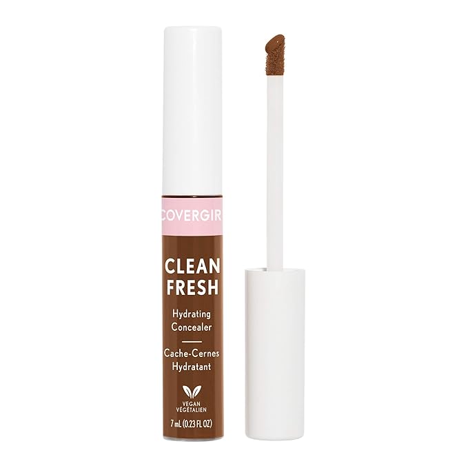 COVERGIRL Clean Fresh Hydrating Concealer, Dark, 0.23 Fl Oz-Velvo Beauty