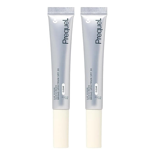 Skin Lip Visor, Clear Lip Balm with SPF 30 PA+++. Mint Flavored with Non-Sticky Finish – Moisturizing Semi Gloss Balm Sunscreen for Daily Use - 2 Pack-Velvo Beauty