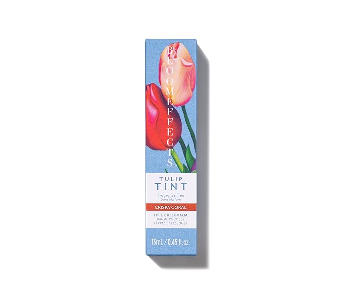 Bloomeffects - Natural Tulip Tint Lip + Cheek Balm | Cruelty-Free, Non-Toxic, Clean Beauty (Crispa Coral)-Velvo Beauty