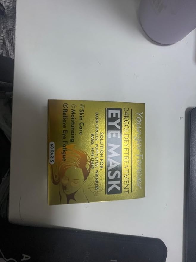 Under Eye Mask, 24 Gold Hydrating Eye Patches, Amino Acid & Collagen Eye Masks For Dark Circles And Puffiness, Women And Man Eye Bags Treatment For Face Care, Under Eye Wrinkle Patches For Skin Care-Velvo Beauty