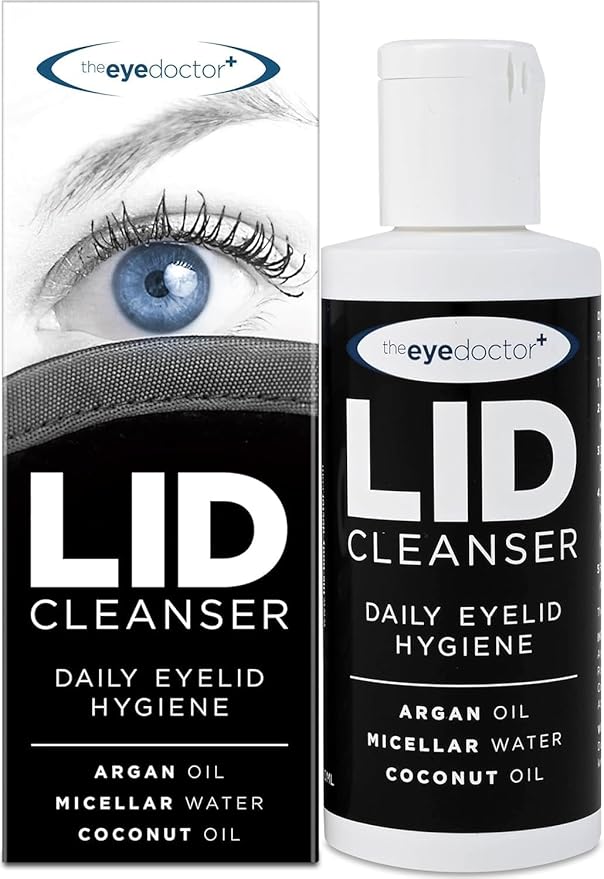 The Eye Doctor Lid Cleanser – Eyelid Cleanser to Remove Debris and Make Up from Eyelids – Suitable for Sensitive Eyes – Contains Argan Oil Coconut Oil and Micellar Water 100ml-Velvo Beauty