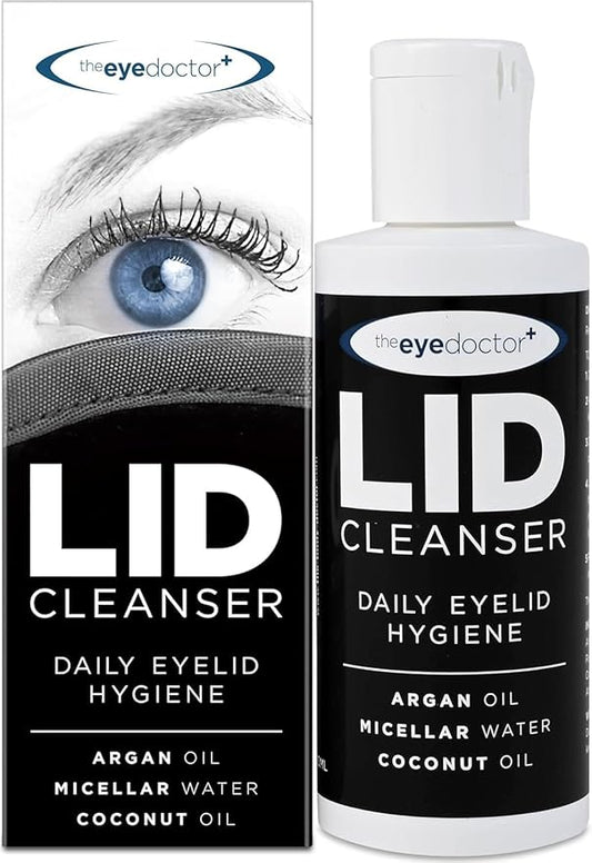 The Eye Doctor Lid Cleanser – Eyelid Cleanser to Remove Debris and Make Up from Eyelids – Suitable for Sensitive Eyes – Contains Argan Oil Coconut Oil and Micellar Water 100ml-Velvo Beauty