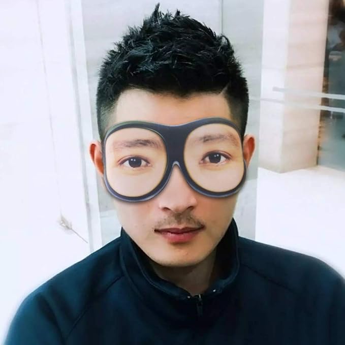 Honbay 3D Funny Eyeshade Soft Sleep Eye Mask with Adjustable Head Strap for Travel, Game, Party, Rest, Sleeping, etc (for Man) Black-Velvo Beauty