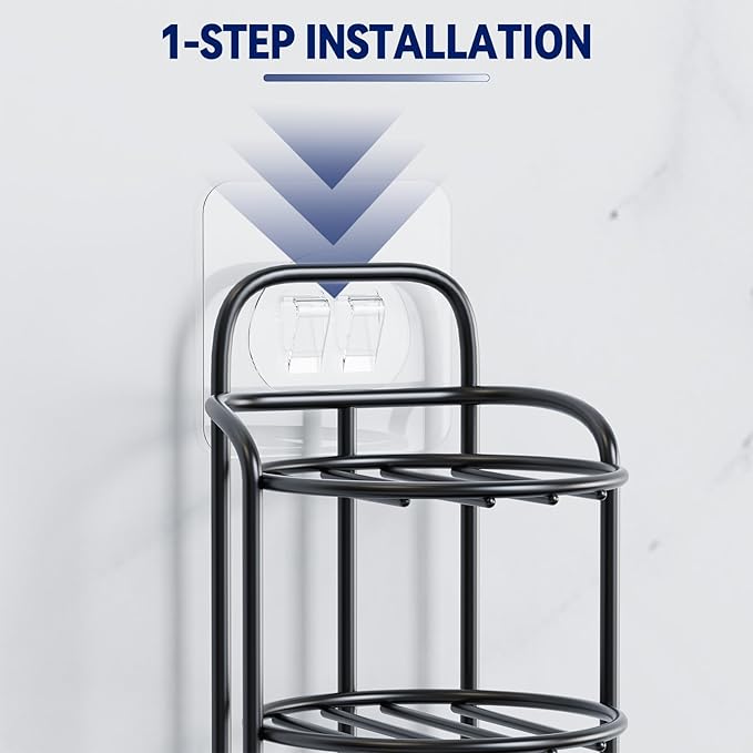 3-Tier Shower Soap Shampoo Bar Holder, Self Adhesive & Freestanding Draining Bathroom Soap Dish Caddy for Bathroom Wall Accesories Decor-Velvo Beauty