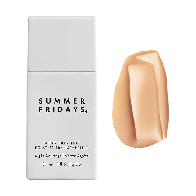 Summer Fridays Sheer Skin Tint - Skin Tint with Hyaluronic Acid - Helps Diminish Uneven Skin Tone - Sheer to Light Coverage - Shade 2 - Light with Cool Undertones (1 Fl Oz)-Velvo Beauty