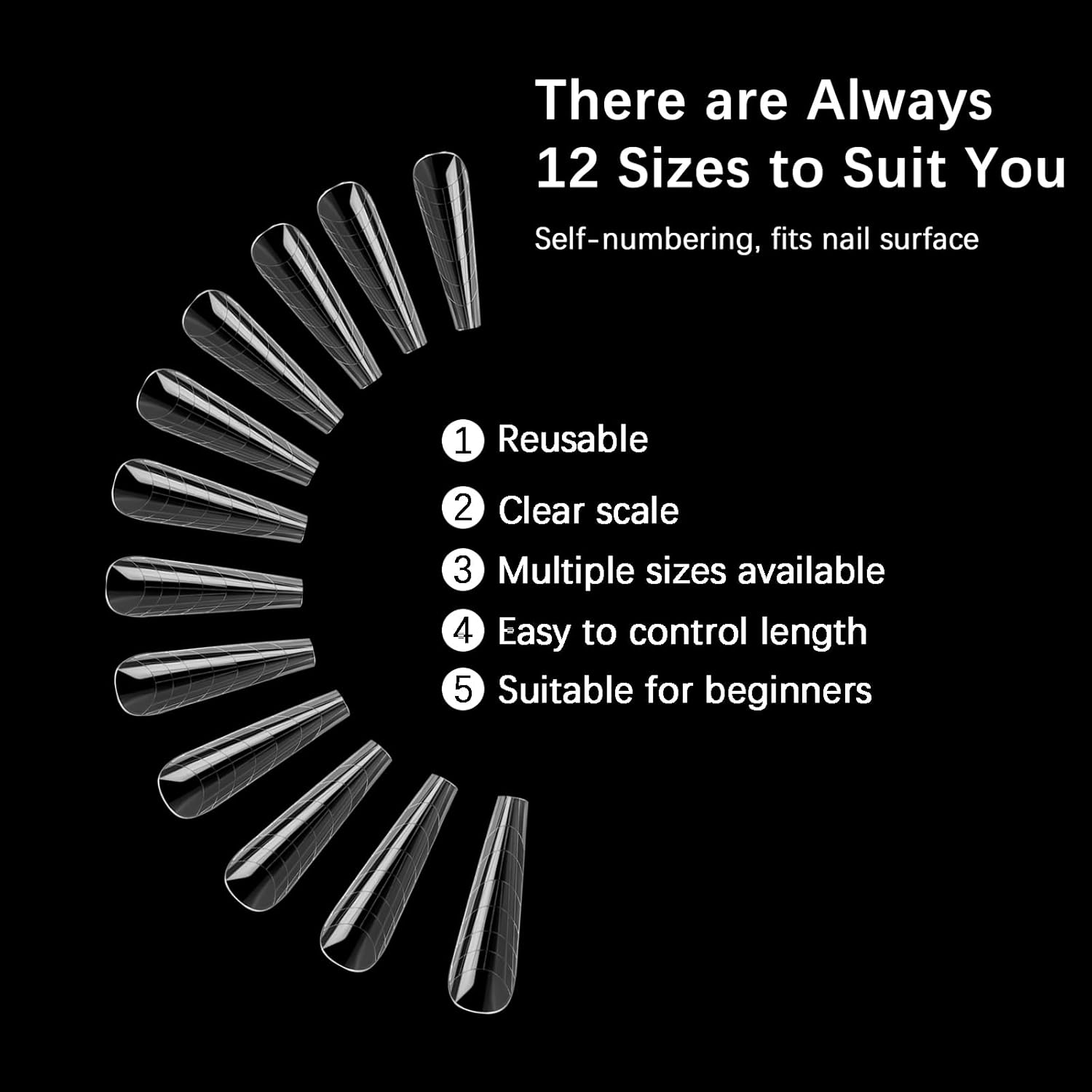 120 Pcs Poly Extension Gel Dual Nail Forms Nail Molds With Scale Builder Coffin Nail for Gel Manicure Nail Art Design Salon DIY at Home (Long Ferrari Dual Nail Forms Set)-Velvo Beauty