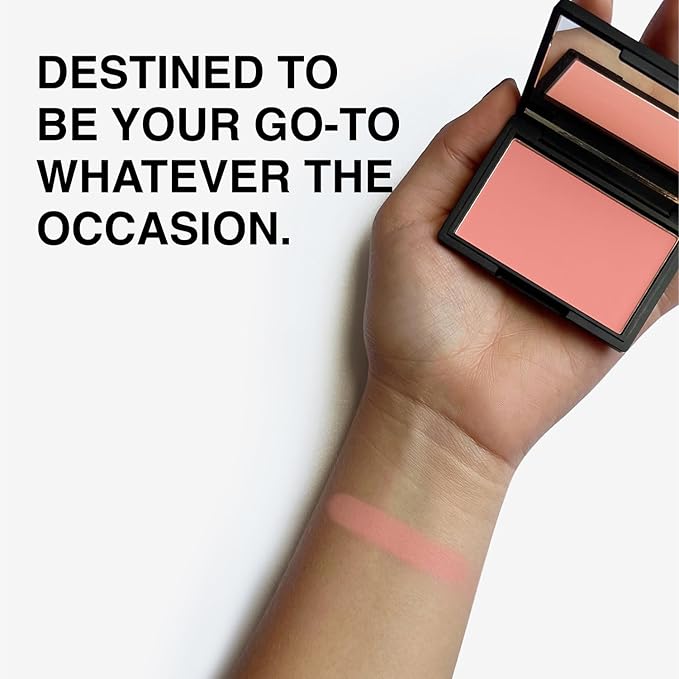 Makeup Powder Blusher - "Heart Throb" - 4g / 0.141oz - Pigmented, Buildable, Lightweight Powder Blush for a Radiant, Healthy, Natural Glow. Versatile Shades - Pink- Warm - Matte finish-Velvo Beauty