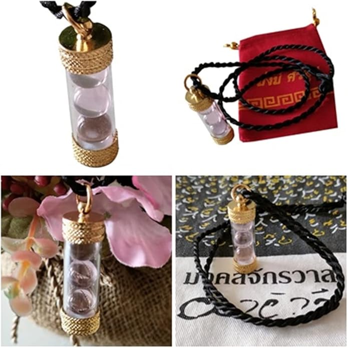 Thai Buddha Pendant Naga Eye Stone Pendant Color Pink Gem Men Women Energy Crystals for Healing and Protection Handmade Necklaces for Men-Velvo Beauty