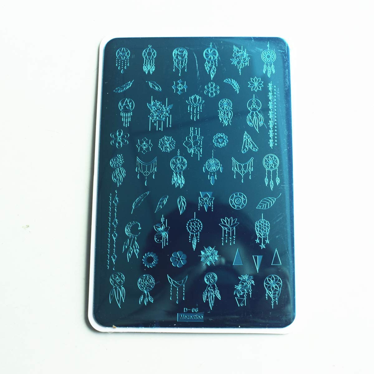 2pcs Mix Nail Art Stamp Template Dreamcatcher Feather Pendant Image Nail Stamping Plates Cute Animals Cartoon DIY Designs Manicure Stamper Plate Stencils-Velvo Beauty