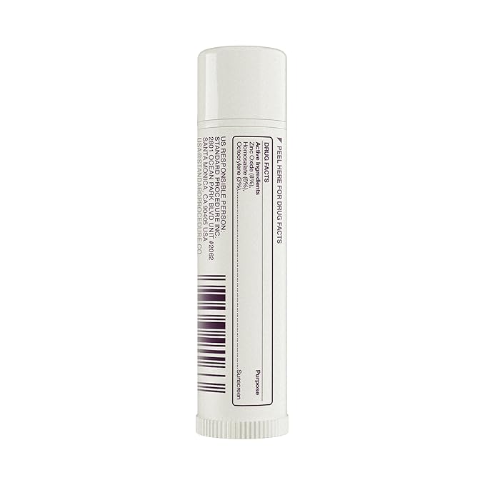 Standard Procedure. Lip Balm SPF 50+, Hydrating Lip Moisturizer For Dry & Cracked Lips, Waterproof, Mango Butter & Vitamin E, 0.17 oz-Velvo Beauty
