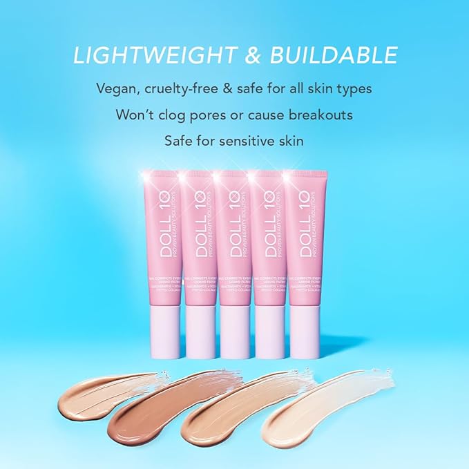 Doll 10 TCE Liquid Filter - Covers, Blurs, and Brightens (Light)-Velvo Beauty