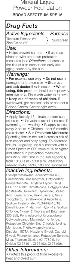 Jolie Mineral Liquid Powder Foundation SPF 15 1 Fl. Oz. Hypoallergenic - For All Skin Types (Cream Beige)-Velvo Beauty