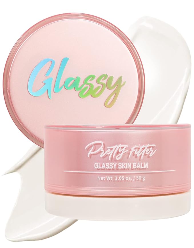 TOUCH IN SOL Pretty Filter Glassy Skin Balm Primer 1.05 oz. – Skin Smooth Moisturizing Primer before Makeup - Natural Glow Face Cream Moisturizer with Shea Butter and Rose Flower Water-Velvo Beauty