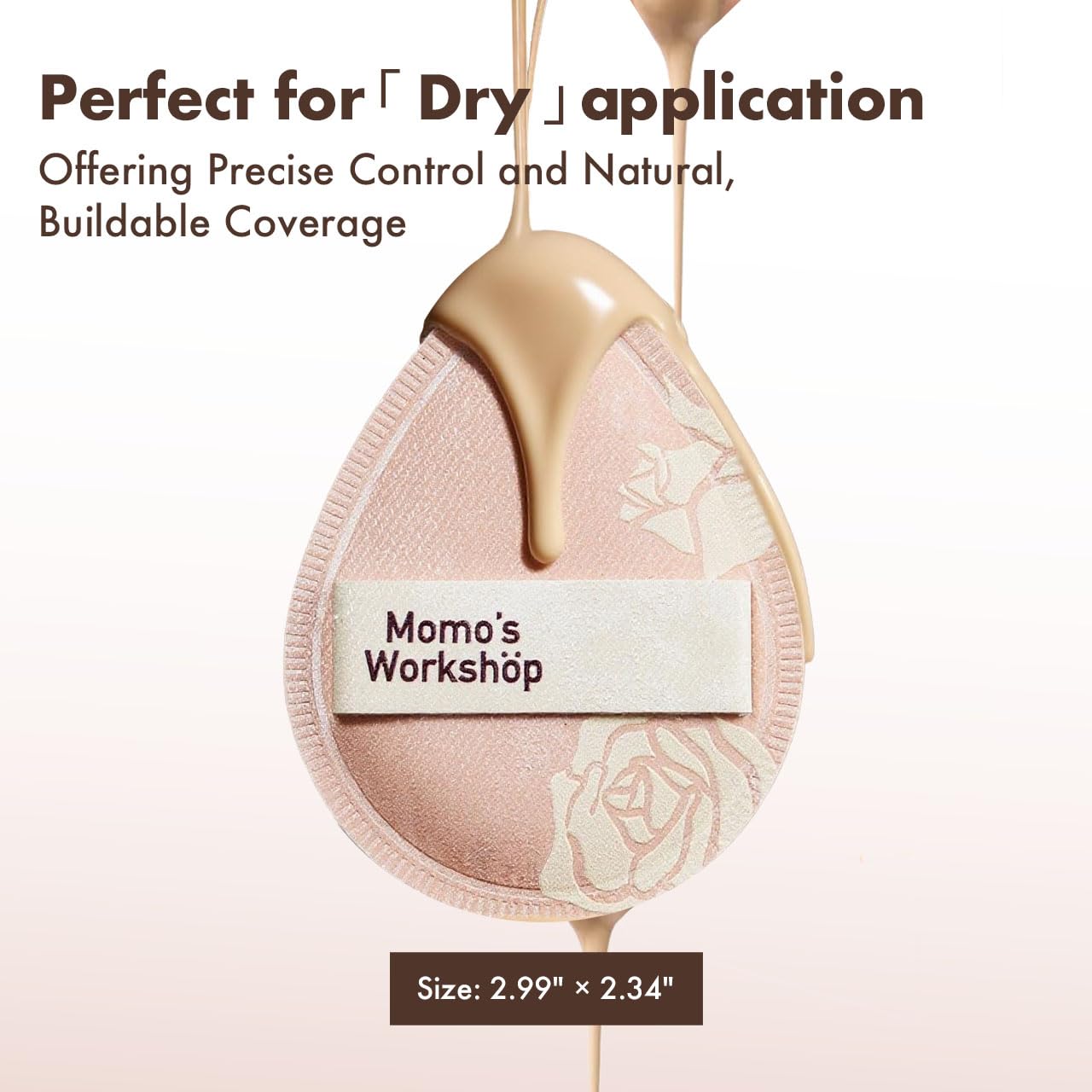 Makeup Sponge, Rubycell, Egg Shape, Foundation Sponges with Glossy PU Leather, for Liquid/Sheer Foundations, Cosmetic Puff, Medium Bounce,Travel Friendly & Reusable,2pcs & Storage Case-Velvo Beauty