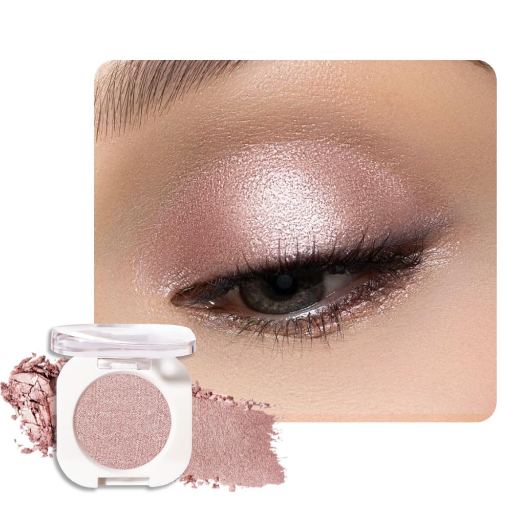 Single Glitter Shimmer Sparkle Eye shadow Palette Makeup, Champagne Shimmer Eyeshadow for Women, Pigmented Waterproof Sombras Para Ojos, Vegan, Talc, Paraben & Cruelty Free, 24-Velvo Beauty