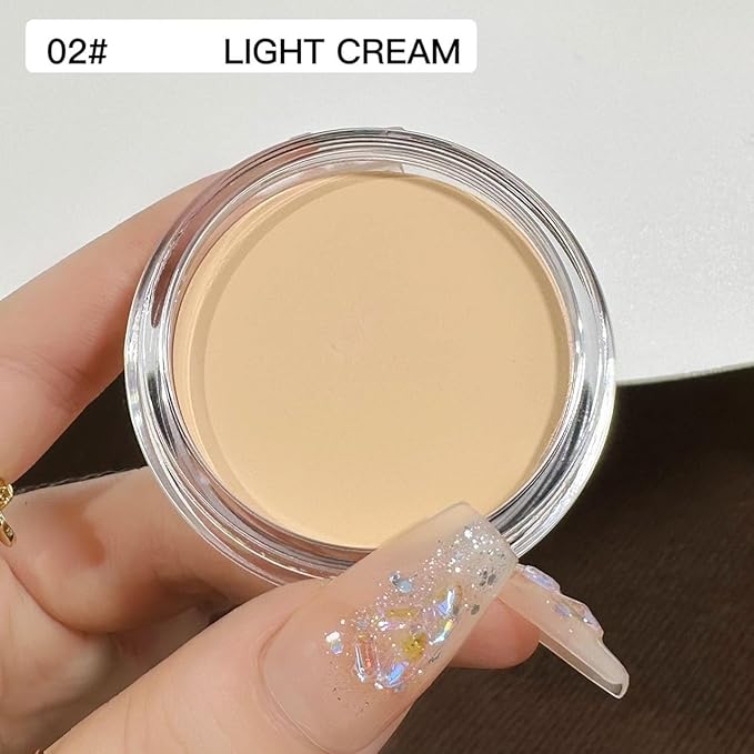7 Color Solid Concealer Full Coverage Correcting Cream Concealer Waterproof Long-lasting Under Eye Concealer for Dark Circles Color Corrector Pro Concealer (Color 02)-Velvo Beauty