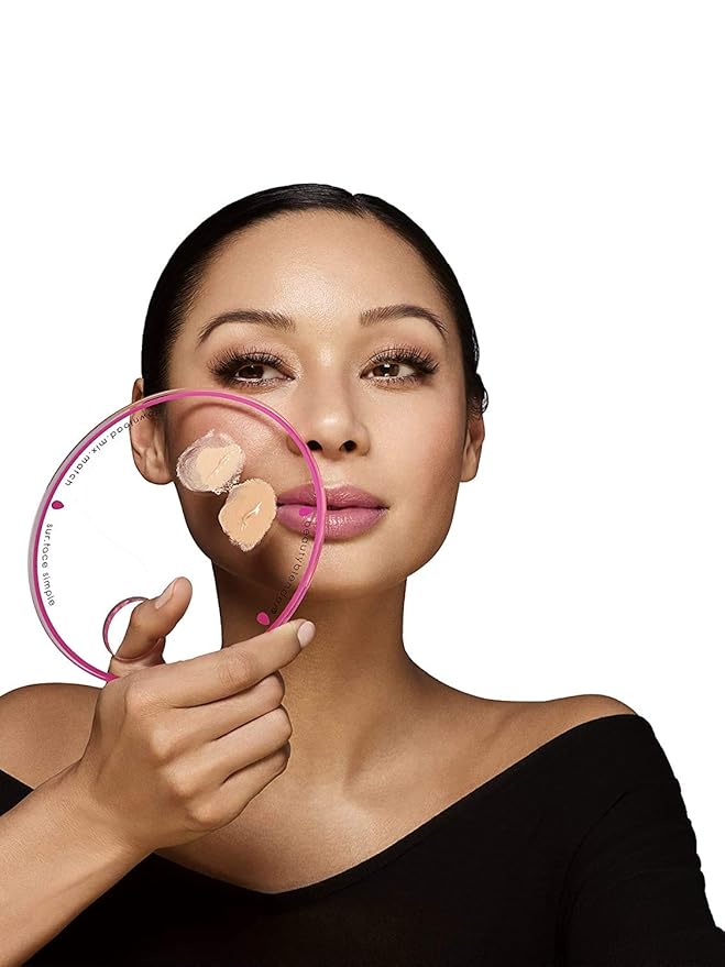 Beautyblender® | Surface Simple Portable Clear Beauty Blender Makeup Mixing Palette, Mix and Match Foundations and Creams, Includes Mixing Makeup Wand-Velvo Beauty